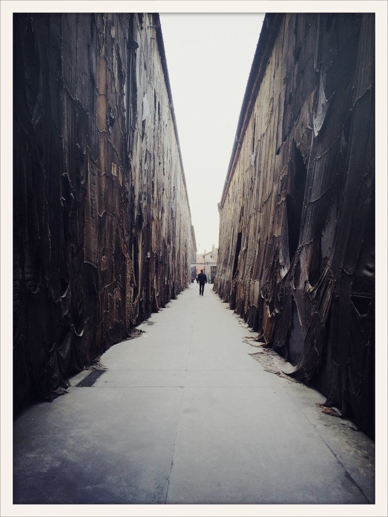 Work by Ibrahim Mahama, Venice Art Biennale 2015 © photo Lower East